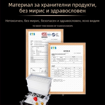 Форма за ледени кубчета от PP, хранителен клас, 32 кухини, лесно освобождаване