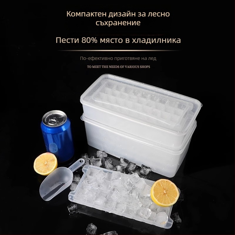 Форма за ледени кубчета от PP, хранителен клас, 32 кухини, лесно освобождаване