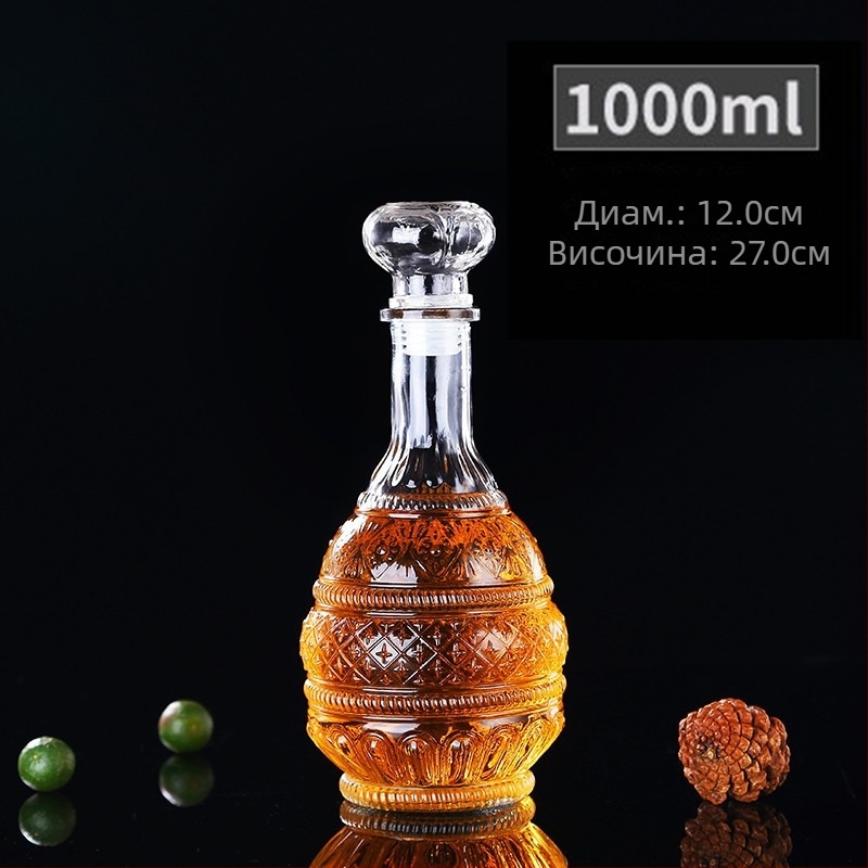 Комплект декантер за вино от стъкло – европейски стил, нов китайски стил, домашно съхранение на вино
