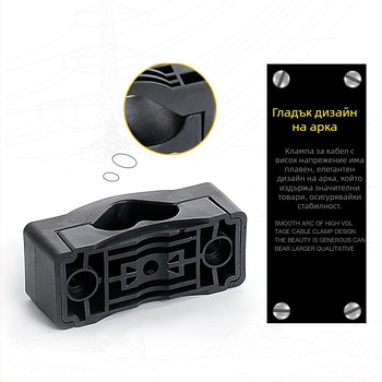 CHKL Скоба за кабел за шкаф с високо напрежение; за кабели с три проводника; огнеупорен нейлон