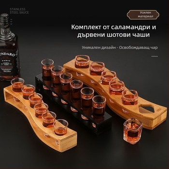 Комплект чаши за спиртни напитки — стъкло сода-лайм, повече от 10 броя, нов китайски стил