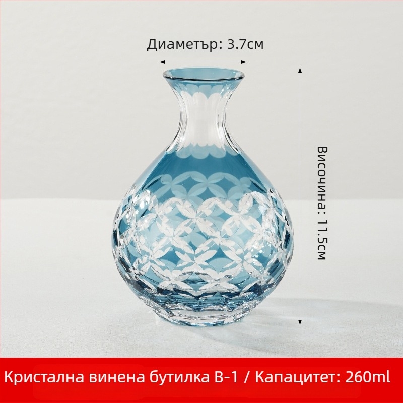 Саке комплект в японски стил от кристално стъкло, капацитет 1–100 ml, марка Tao Chunfang