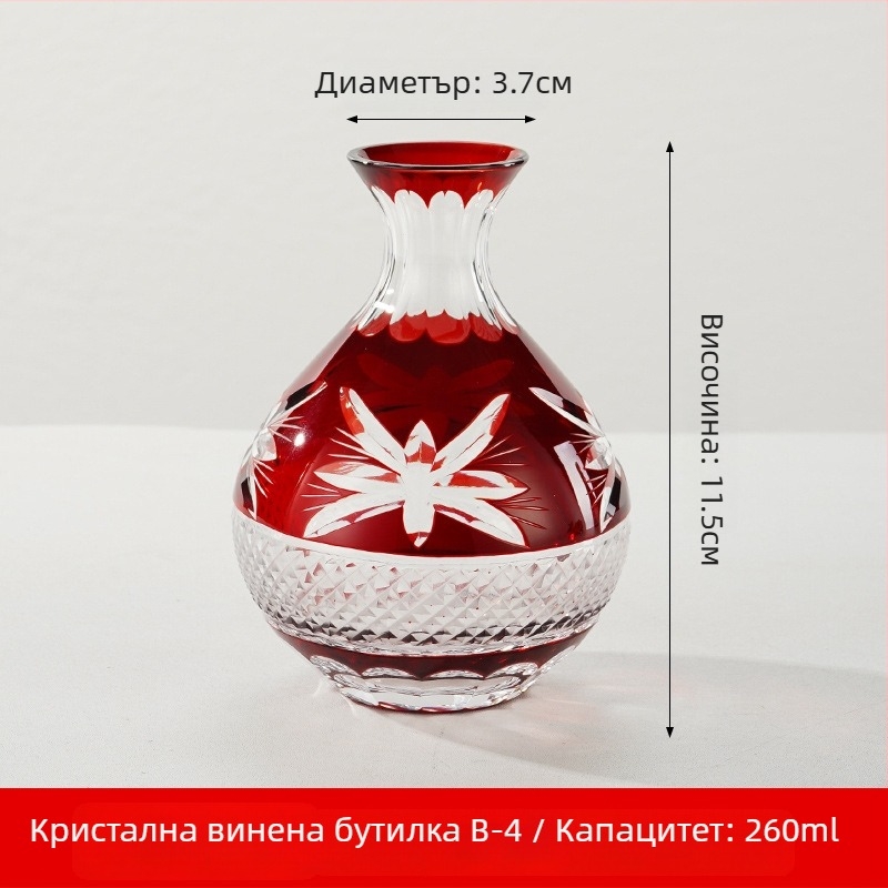Саке комплект в японски стил от кристално стъкло, капацитет 1–100 ml, марка Tao Chunfang