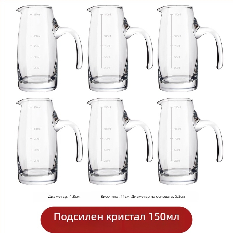 Премиум кристален комплект чаши за ликьор, минималистичен модерен дизайн, малки чаши за вино за домашна употреба, диспенсер за ресторанти за комерсиална употреба