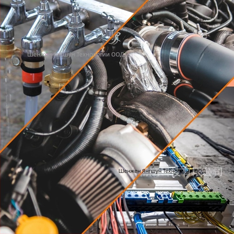 20 бр. хомут за маркуч от 304 неръждаема стомана, R-образна, гумен буфер и изолация, за тръби и кабели, Yang Shun