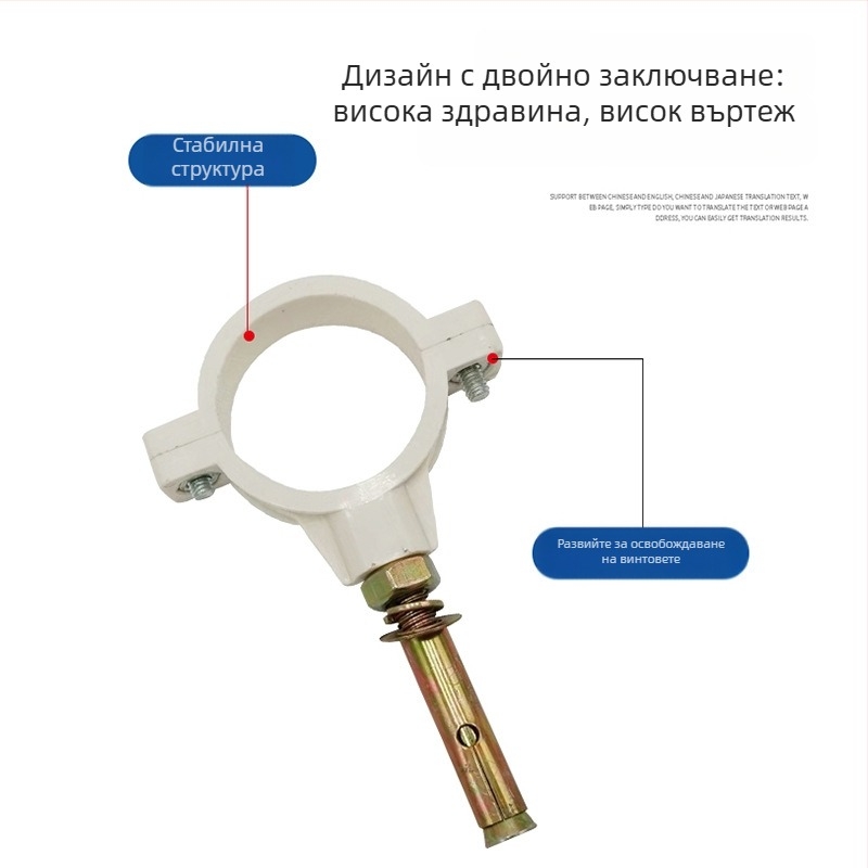 Хомут за тръба от неръждаема стомана с плосък край за дренаж — Yu Ye