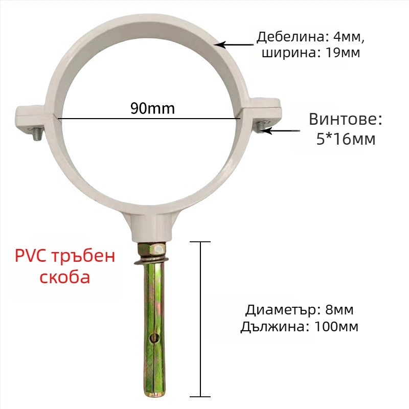 Хомут за тръба от неръждаема стомана с плосък край за дренаж — Yu Ye