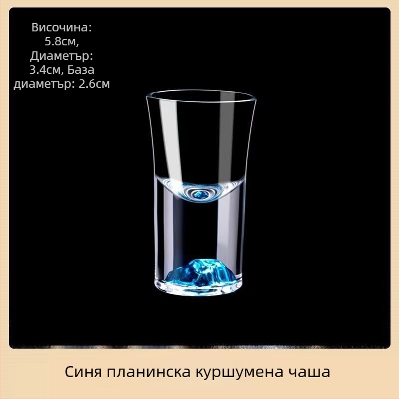 Комплект чаши за вино от кристално стъкло - марка Weimu, обем 1-100 мл, стил Национален тренд, с лого