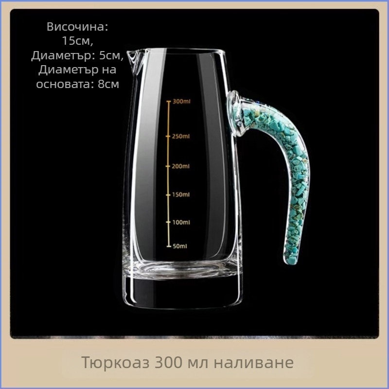 Комплект чаши за вино от кристално стъкло - марка Weimu, обем 1-100 мл, стил Национален тренд, с лого