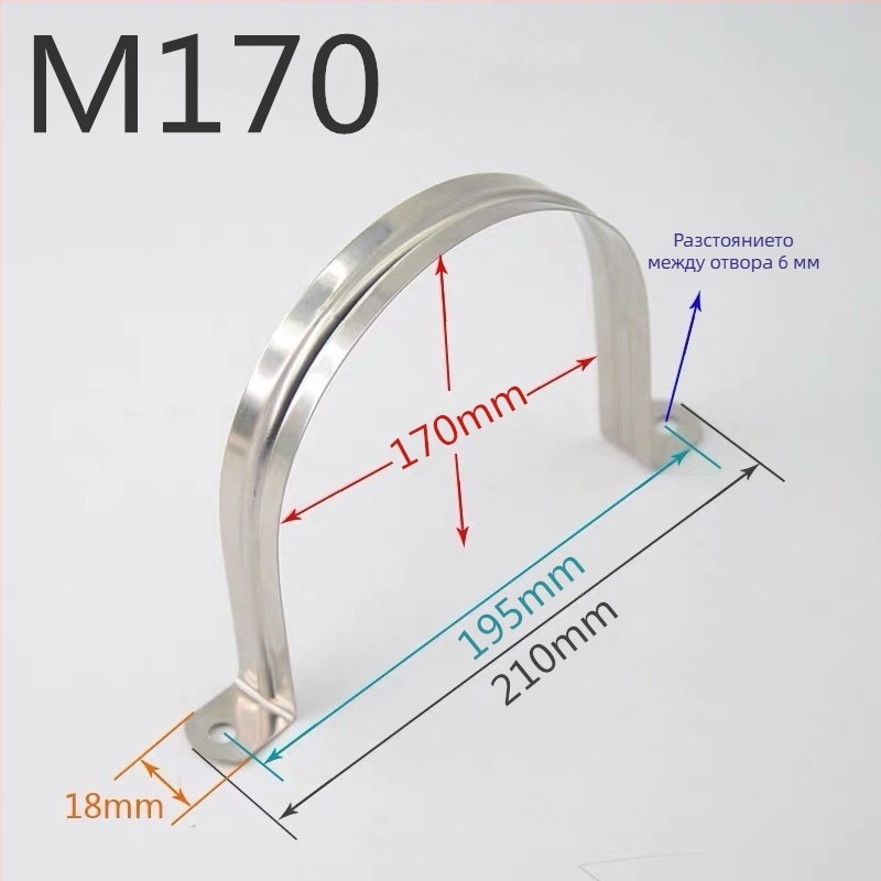 Стенно монтиран U‑образен клип за тръби, клип за мека тръба и канал за окачване на тръби — Тип: Друг; Обхват: Друг; Марка: Друг