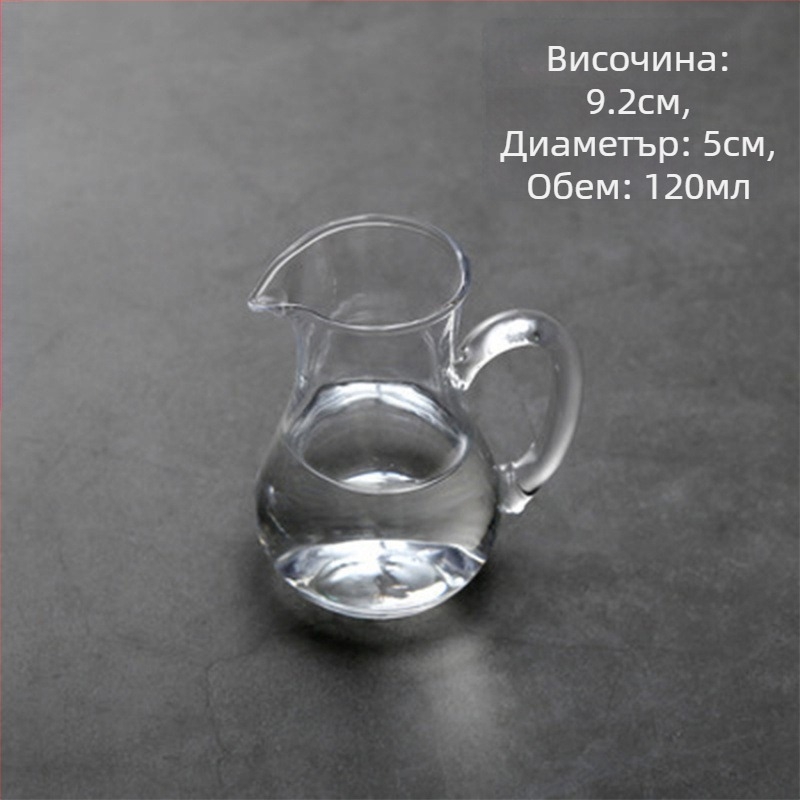 Декантер за ликьор от безоловно кристално стъкло с измервателна скала – комплект за домашна употреба, стил: нов китайски стил