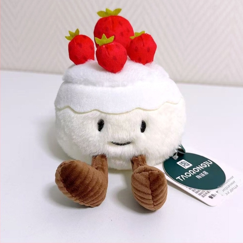 Плюшена играчка във форма на торта, десертна серия, пълнеж PP памук, висококачествен плюш, за възраст 7-14 години