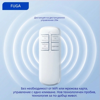 Дистанционно управляван релеен превключвател за осветление, 220V, едноканален, -20 до 75°C