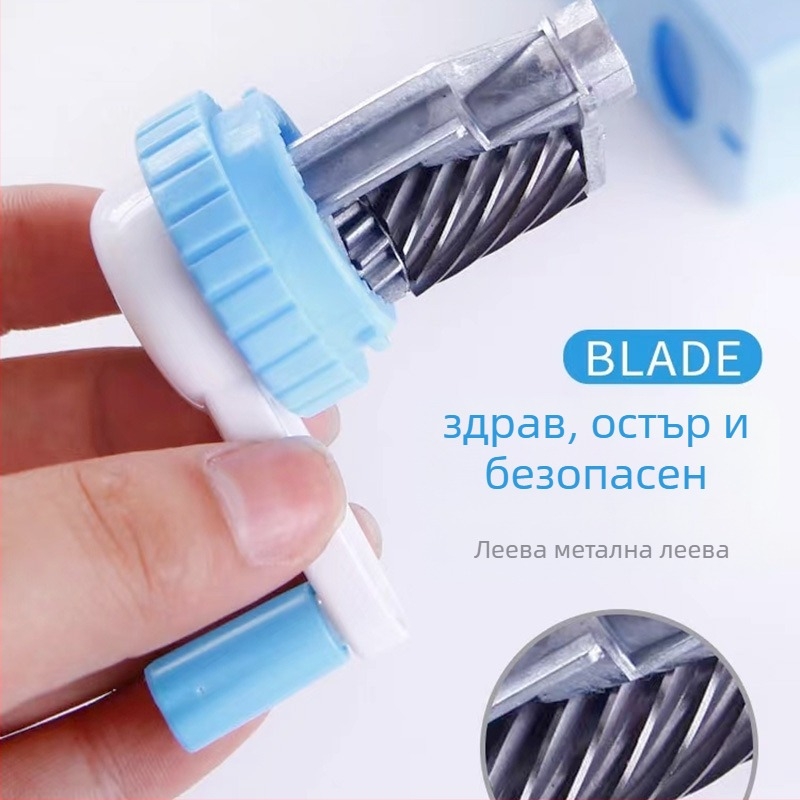 Ръчна острилка за моливи Tenggao 3086, пластмасова, ръчно задвижвана, тегло 120 g