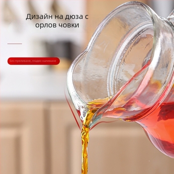 Стъклена каничка за напитки за бира и коктейли (материал: натриево-калциево стъкло; печат на лого: наличен; предназначение: за бира)