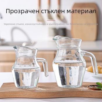 Стъклена каничка за напитки за бира и коктейли (материал: натриево-калциево стъкло; печат на лого: наличен; предназначение: за бира)