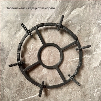 Газова скоба за котлон и държач за тенджери от чугун, антихлъзгаща повърхност, универсален, модел TY-608, монтаж: вградена