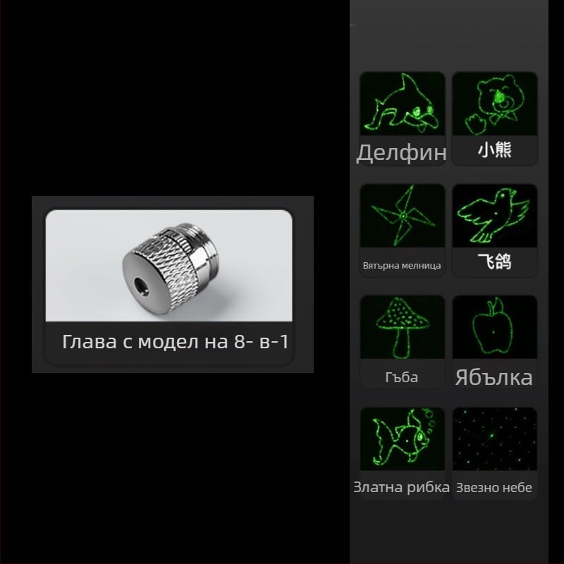 Yongde лазерна писалка, презареждаща се, дълъг обхват, инфрачервен лазер, фенерче