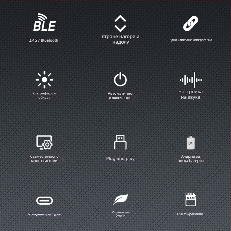 Безжичен указател за обучение от алуминиева сплав, 2.4G/Bluetooth, лазерно разстояние 100 m, дължина на вълната на лазера 650 nm, батерия 180 mA