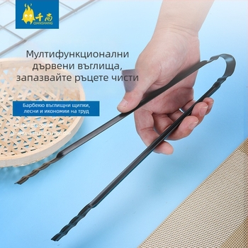 Хранителни щипки за кухня и барбекю, многофункционални, 430 неръждаема стомана, модел ZZ-030, 80 g