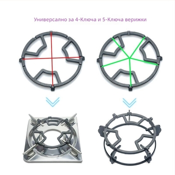 Газова скоба за печка, антихлъзгащ държач за тенджери и уоки, модел TY-919, чугун, директен монтаж, тегло около 400 г, произход Шунде, Фошан