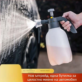 Пяна пръскачка за почистване и защита на растенията – Ruipu, модел 2l easy moist foam spray bottle, гаранция 3 месеца