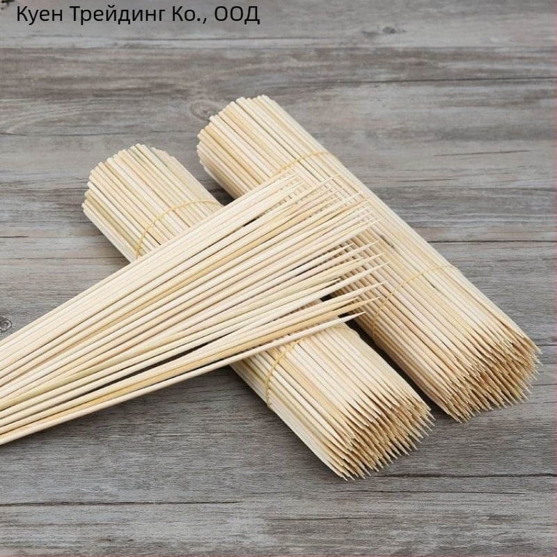Бамбукови шишчета за барбекю за дома, агнешки шишчета, марка Kewen