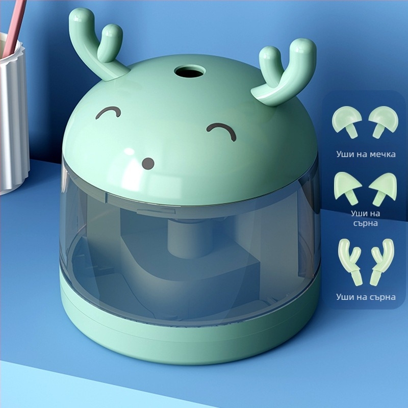 Електрическа автоматична острилка за моливи с животински дизайн, модел 806, марка Tiger Crown, пластмаса, тегло 0,5 кг