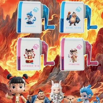 Morning 0702/027 ръчна пластмасова острилка за моливи с геометричен дизайн, IP авторизация, IP име: The flame is small