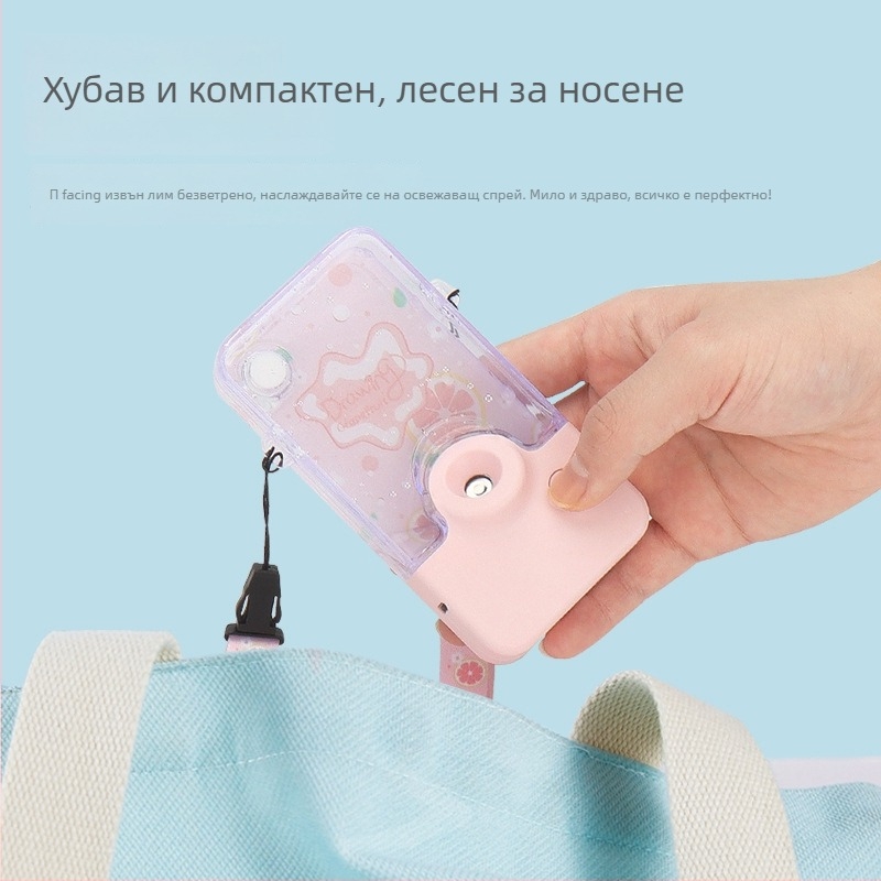 Преносим овлажнител за шията с USB зареждане — двойна скорост, студена мъгла, 1–3 ч работа, вградена батерия 300–500 mAh