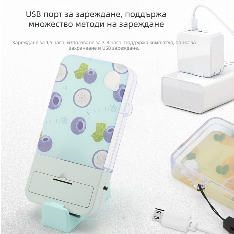 Преносим овлажнител за шията с USB зареждане — двойна скорост, студена мъгла, 1–3 ч работа, вградена батерия 300–500 mAh