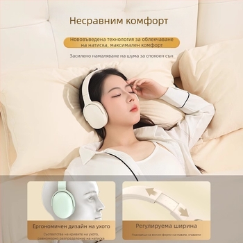 Bluetooth шумопоглъщащи ушни слушалки, унисекс, за вътрешна употреба, всесезонни, издание през зимата 2025 г.