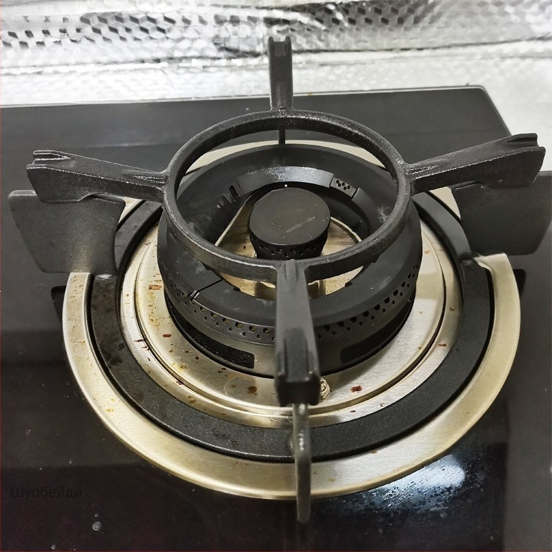 Стойка за газова печка от неръждаема стомана, държач за уок тиган и млечен съд, антихлъзгаща се повърхност, универсална с четири или пет опори