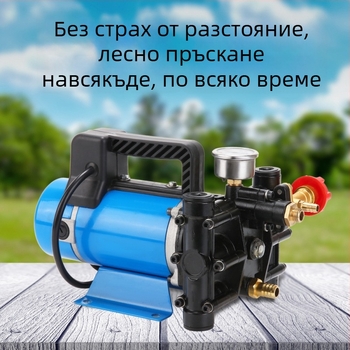 CS Преносима високонапорна плунжерна помпа за електрически пръскач, двойна цилиндрична конструкция, 12/24/48/60/220V, поток 16 lb/min, за растителна защита, 1 година гаранция
