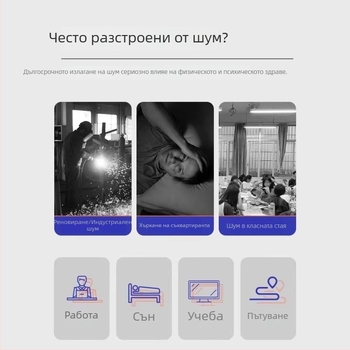 Индустриални силиконови тапи за уши с шумозащита — шумопонижение до 29 dB, материал: TPR силикон, пране