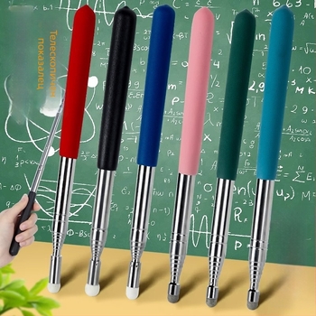 Метална разтегателна указателна пръчка за класната стая — учебен инструмент, марка Friendly, Тип: указателна пръчка, Спецификации: Регулярен, Печат на лого: Няма