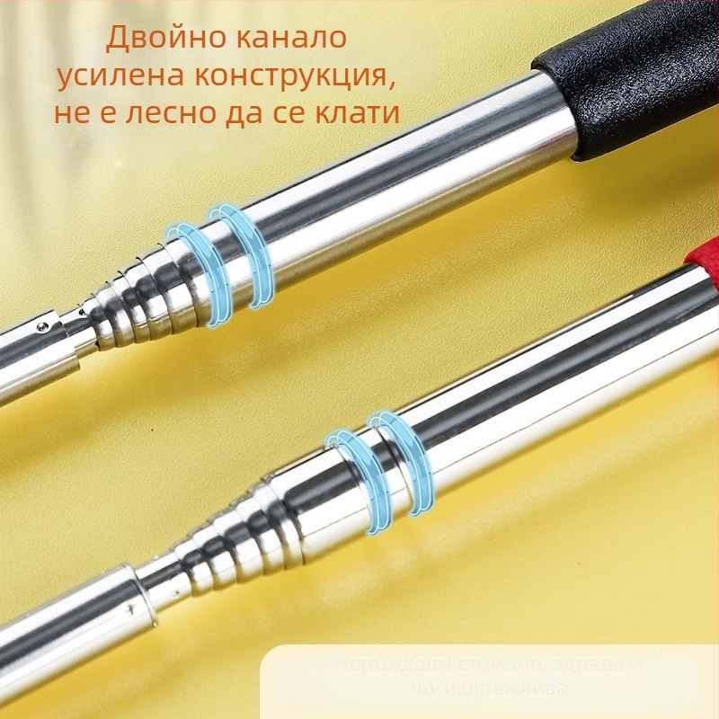 Метална разтегателна указателна пръчка за класната стая — учебен инструмент, марка Friendly, Тип: указателна пръчка, Спецификации: Регулярен, Печат на лого: Няма