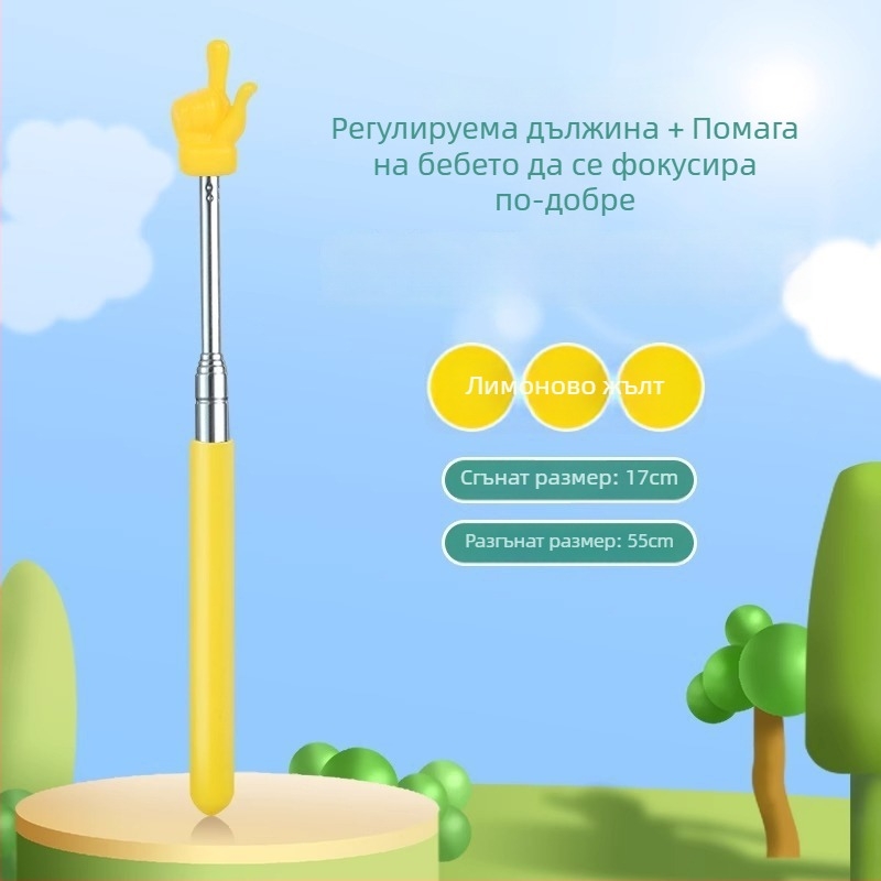 Метална разтегателна указателна пръчка за класната стая — учебен инструмент, марка Friendly, Тип: указателна пръчка, Спецификации: Регулярен, Печат на лого: Няма