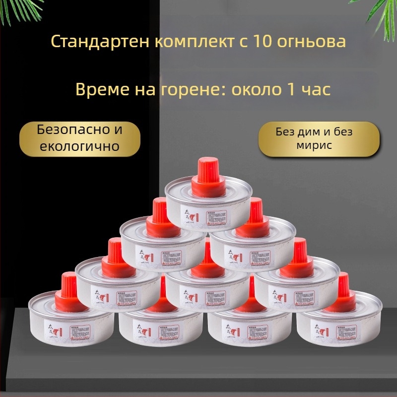 Горивна смес за алкохолна лампа за малък котел – марка Friends, екологично гориво на основа масла (минерални и растителни масла), стил модерна простота, гори 30/60/120 мин