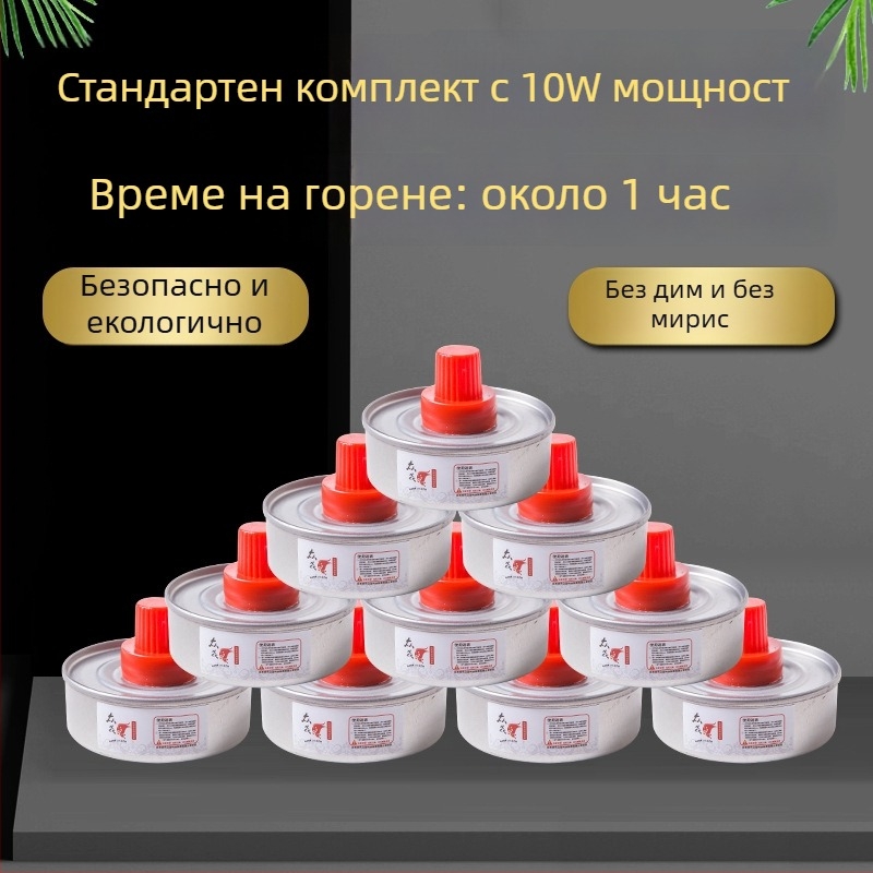 Горивна смес за алкохолна лампа за малък котел – марка Friends, екологично гориво на основа масла (минерални и растителни масла), стил модерна простота, гори 30/60/120 мин