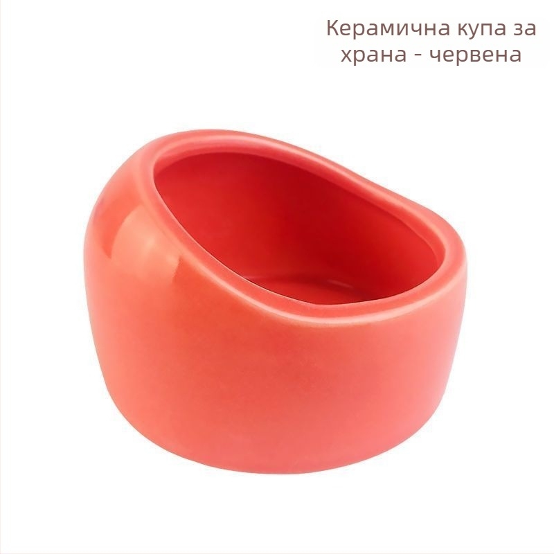 Папагалска керамична водна купа и хранителен съд за клетка – Материал: Друго; Произход: Друго; Подходяща за аквариум; Само ръчно хранене