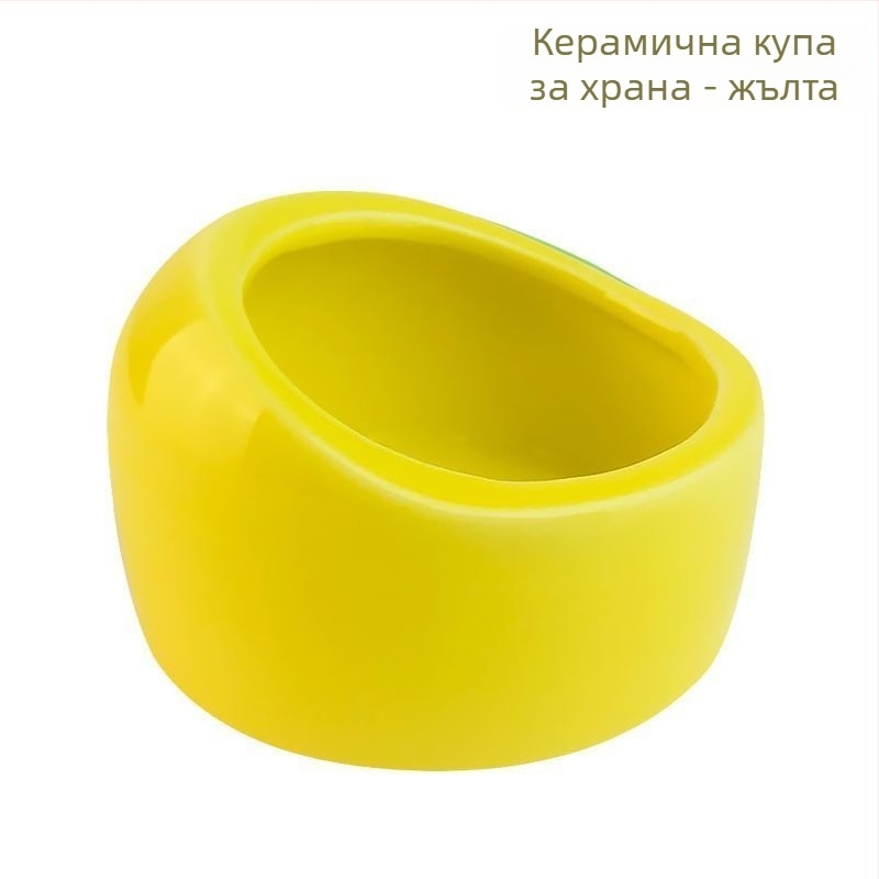 Папагалска керамична водна купа и хранителен съд за клетка – Материал: Друго; Произход: Друго; Подходяща за аквариум; Само ръчно хранене