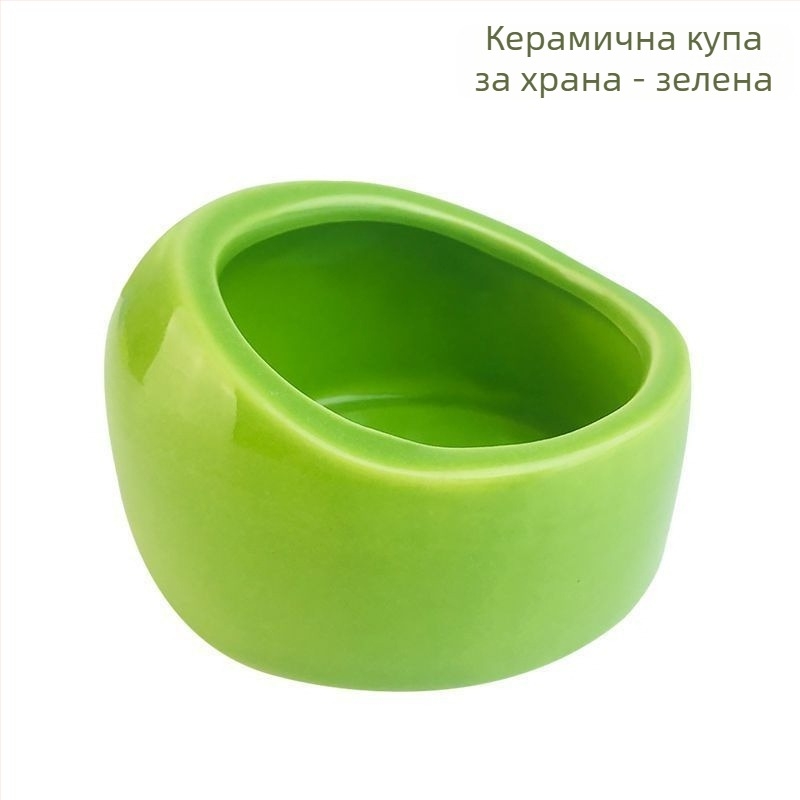 Папагалска керамична водна купа и хранителен съд за клетка – Материал: Друго; Произход: Друго; Подходяща за аквариум; Само ръчно хранене