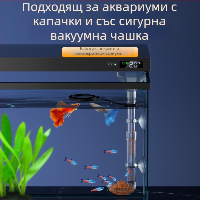 Разтегателна тръба за хранене в аквариум за риби, скариди и костенурки — ръчно хранене, марка Water Island Chronicle, кутия с 10 бр.