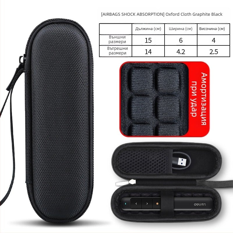 Калъф за лазерен указател – текстилен корпус с предпазен капак, модел SS10, носим товар 5 кг, термален печат, персонализиране