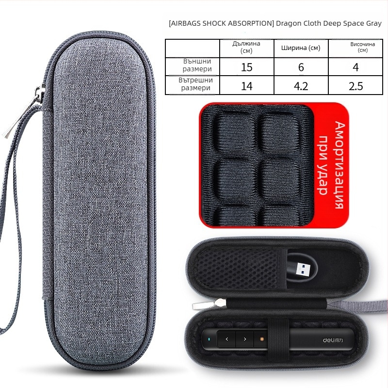 Калъф за лазерен указател – текстилен корпус с предпазен капак, модел SS10, носим товар 5 кг, термален печат, персонализиране