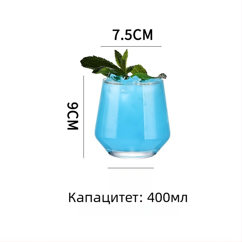 Коктейлна чаша Colin Cup – скандинавски стил, стъкло, капацитет 301–400 мл, отпечатано лого