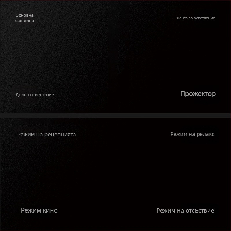 Zigbee интелигентен панел превключвател с офлайн гласов контрол, осем клавиши за сцени, безжично управление през мобилен телефон, 100–240V AC, 10A, монтажни отвори 86×86 мм, PC панел