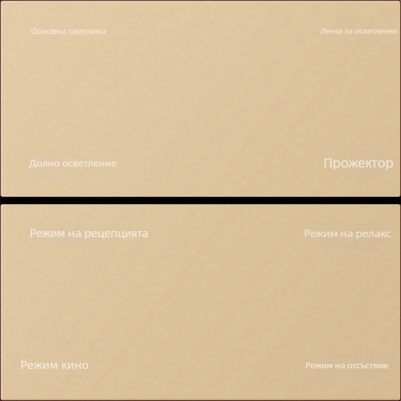 Zigbee интелигентен панел превключвател с офлайн гласов контрол, осем клавиши за сцени, безжично управление през мобилен телефон, 100–240V AC, 10A, монтажни отвори 86×86 мм, PC панел