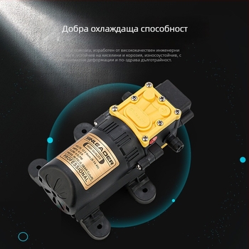 YL-4035 диафрагмена помпа с интелигентен превключвател за налягането за растителна защита, 12V високонапорна пръскаща помпа (без корпус), 3200 об./мин, размери 152×55×51 мм, тегло 0,59 кг